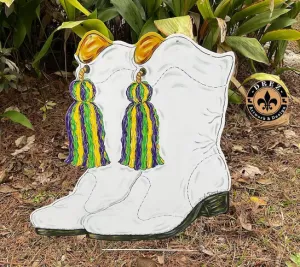 Marching Boots Yard Stake