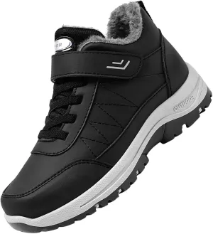 Men Work Boots Waterproof Hiking Sneakers Warm Fur Lined Womens Working Shoes Waterproof Outdoor Bota Waterproof Breathable Lightweight Hike Grounded Footwear