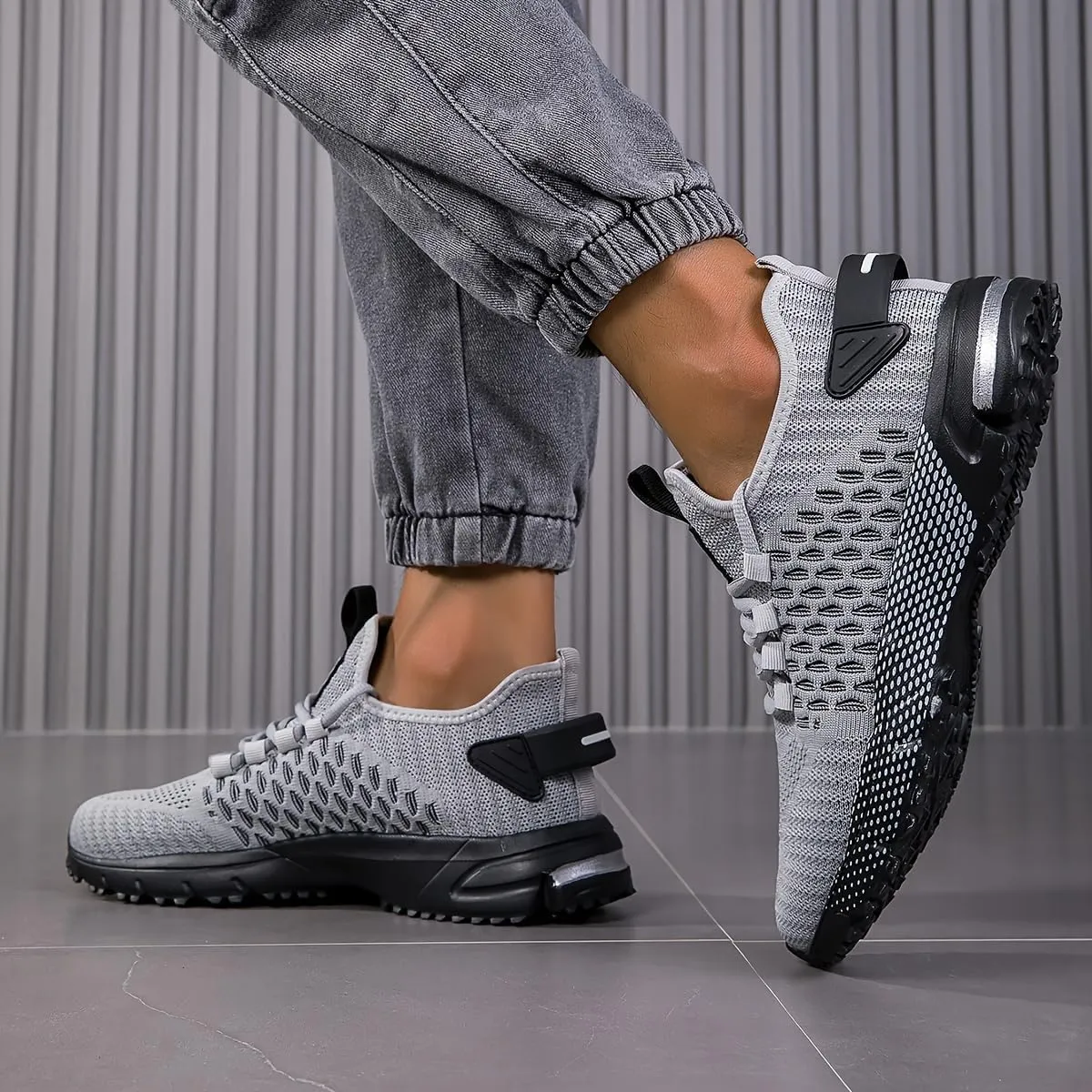 Men's Breathable Non Slip Sneakers for Outdoor Activities, Street Jogging Park Workout,Men's Running Shoes