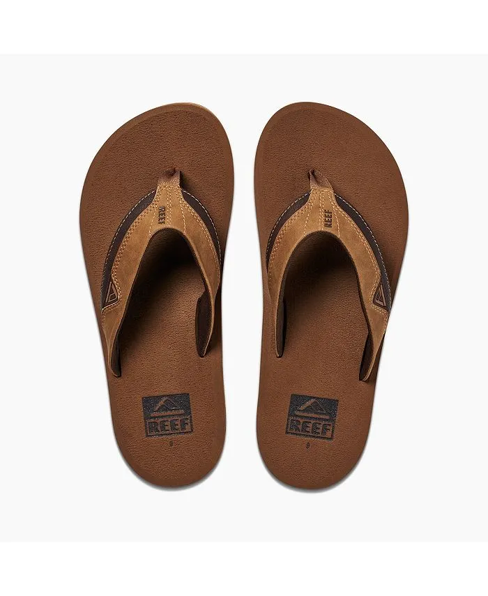 Men's flip flops Dawn Comfort Fit with REEF cushions, brown