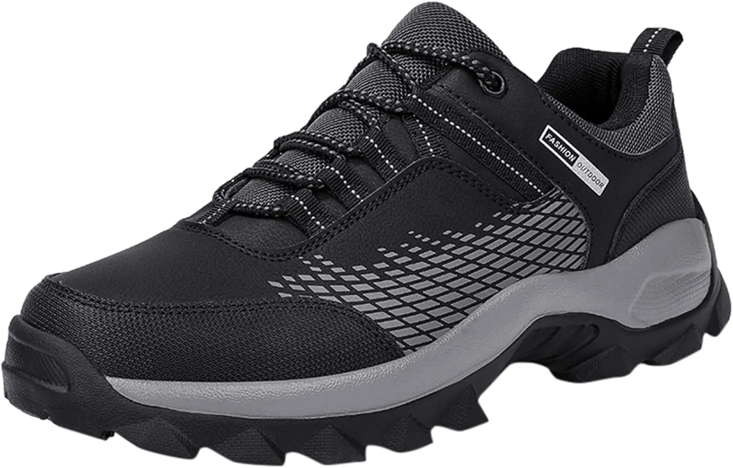 Men's Hiking Shoe Walking Running Shoes for Men with Arch Support Fashion Outdoor Low-Top Sneakers Slip on Tennis Athletic Gym Workout Training Shoes