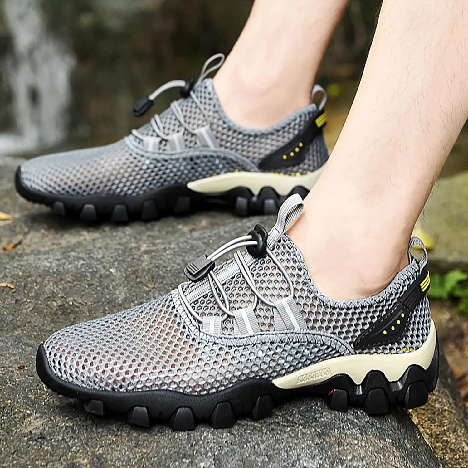 Men's Shoes Summer Breathable Mesh Shoes Sports Casual Shoes Men's Hiking Shoes Tourism Hiking Shoes men's flip flops