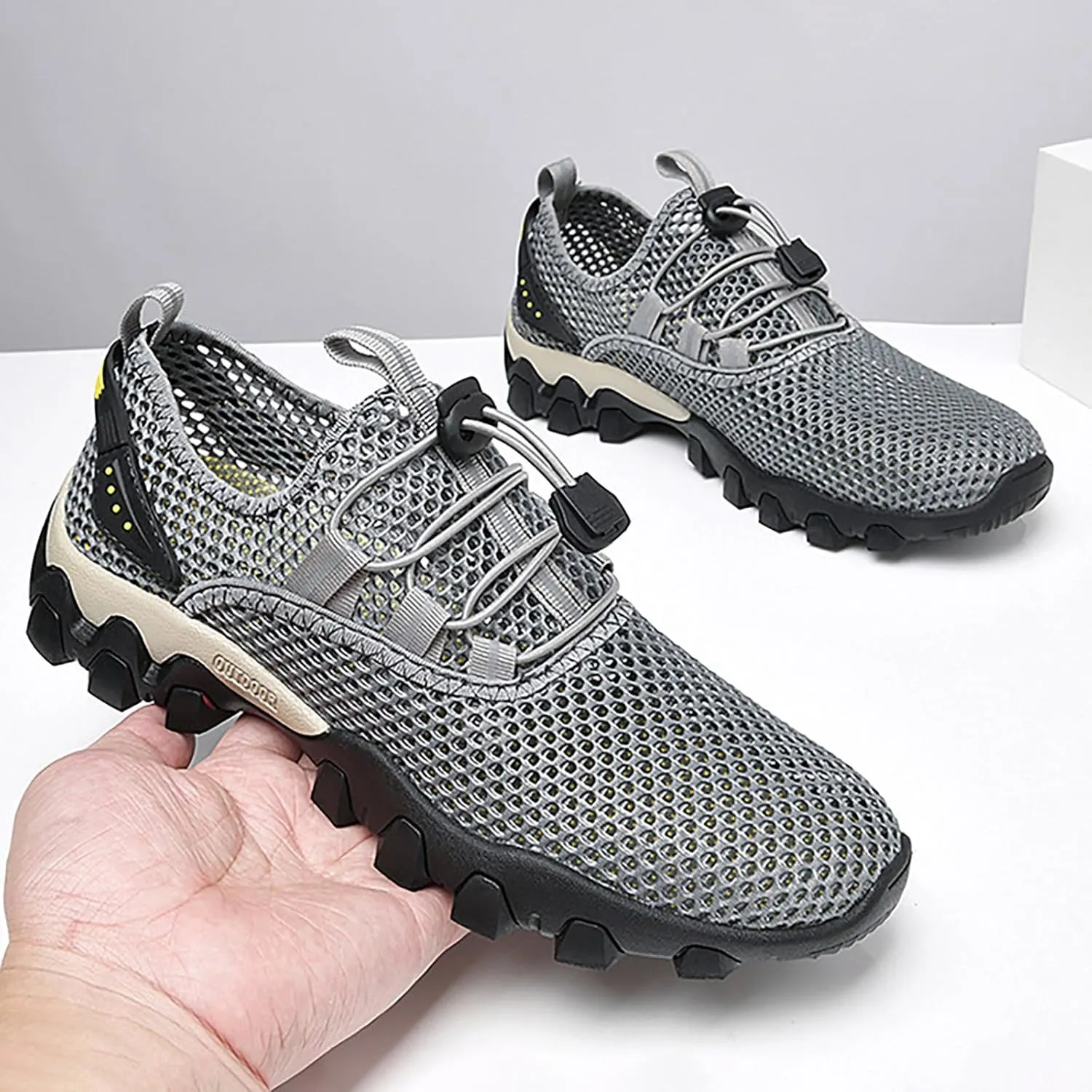 Men's Shoes Summer Breathable Mesh Shoes Sports Casual Shoes Men's Hiking Shoes Tourism Hiking Shoes men's flip flops