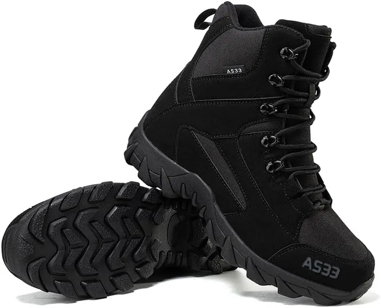 Men's Waterproof Hiking Boots Lightweight Outdoor Trekking Shoes for Men Durable Traction Hiking Footwear for Mountain Camping and Trail Water repellent