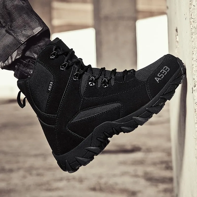 Men's Waterproof Hiking Boots Lightweight Outdoor Trekking Shoes for Men Durable Traction Hiking Footwear for Mountain Camping and Trail Water repellent