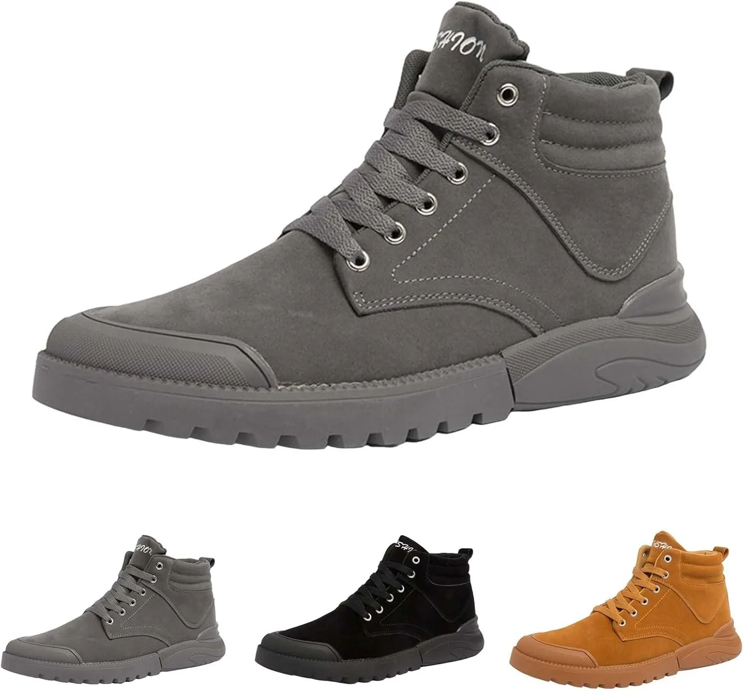 Men's Work Boots Non Steel Toe Hiking Sneakers Ankle Ladies Womens Safety Shoes Waterproof Platform Shoes Composite Toe Botas Hike Grounded Footwear