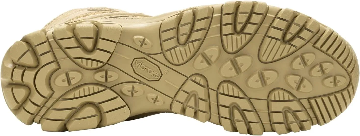 Merrell Mens Moab 3 8 Zip Tactical Waterproof Boots, Durable & Comfortable Coated Leather Combat Hiking Shoes