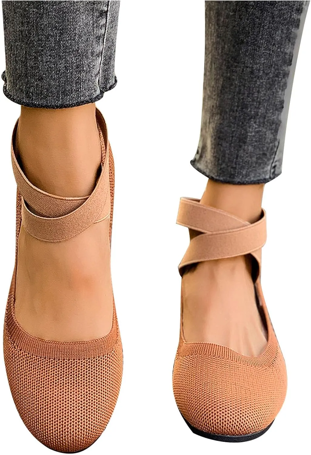 Mesh Flat Shoes Women Breathable Comfortable Shoes Casual Low-Heel Shoes Solid Fashion Shoes Plus Size Travel Shoes