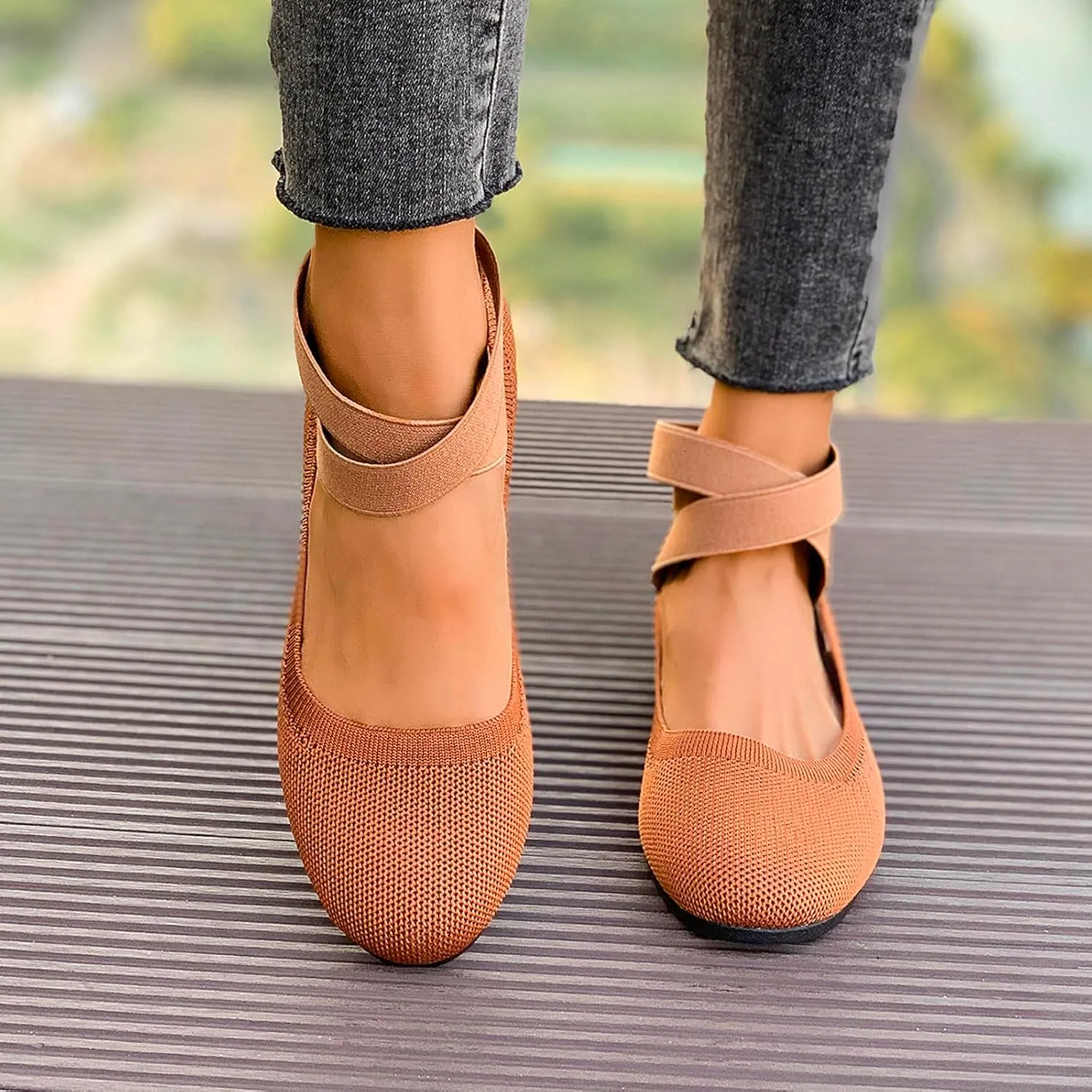 Mesh Flat Shoes Women Breathable Comfortable Shoes Casual Low-Heel Shoes Solid Fashion Shoes Plus Size Travel Shoes