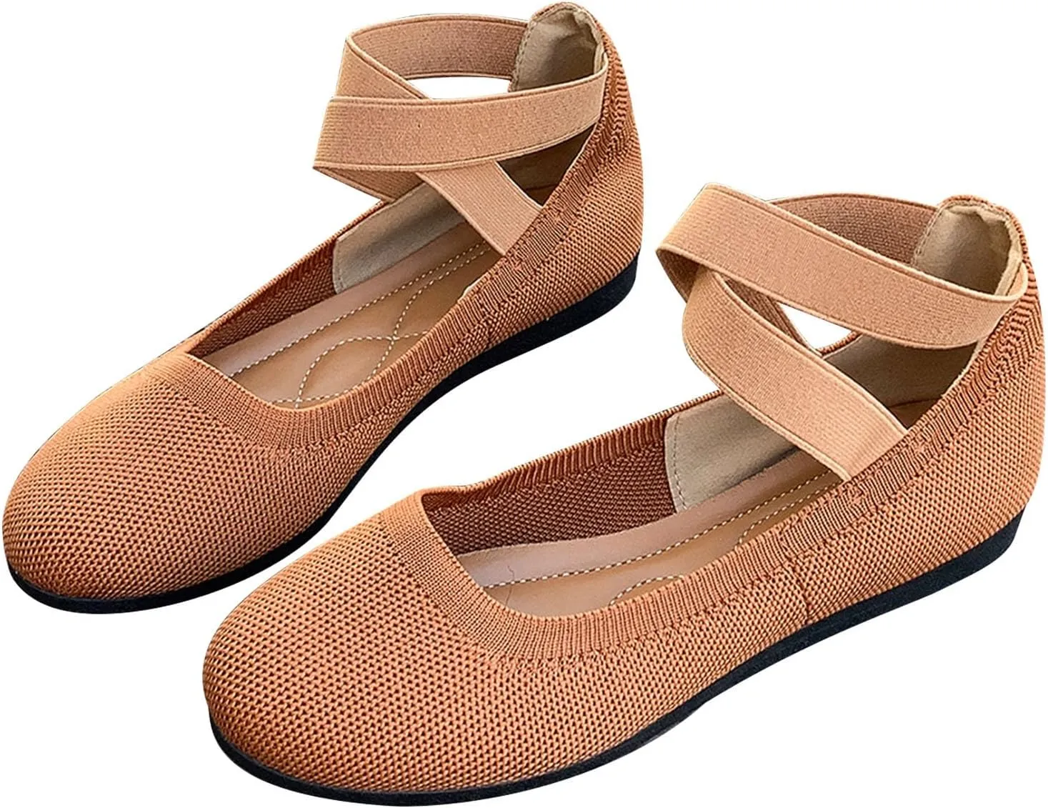 Mesh Flat Shoes Women Breathable Comfortable Shoes Casual Low-Heel Shoes Solid Fashion Shoes Plus Size Travel Shoes