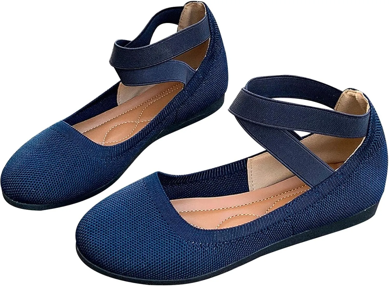 Mesh Flat Shoes Women Breathable Comfortable Shoes Casual Low-Heel Shoes Solid Fashion Shoes Plus Size Travel Shoes