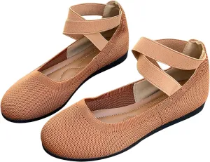 Mesh Flat Shoes Women Breathable Comfortable Shoes Casual Low-Heel Shoes Solid Fashion Shoes Plus Size Travel Shoes