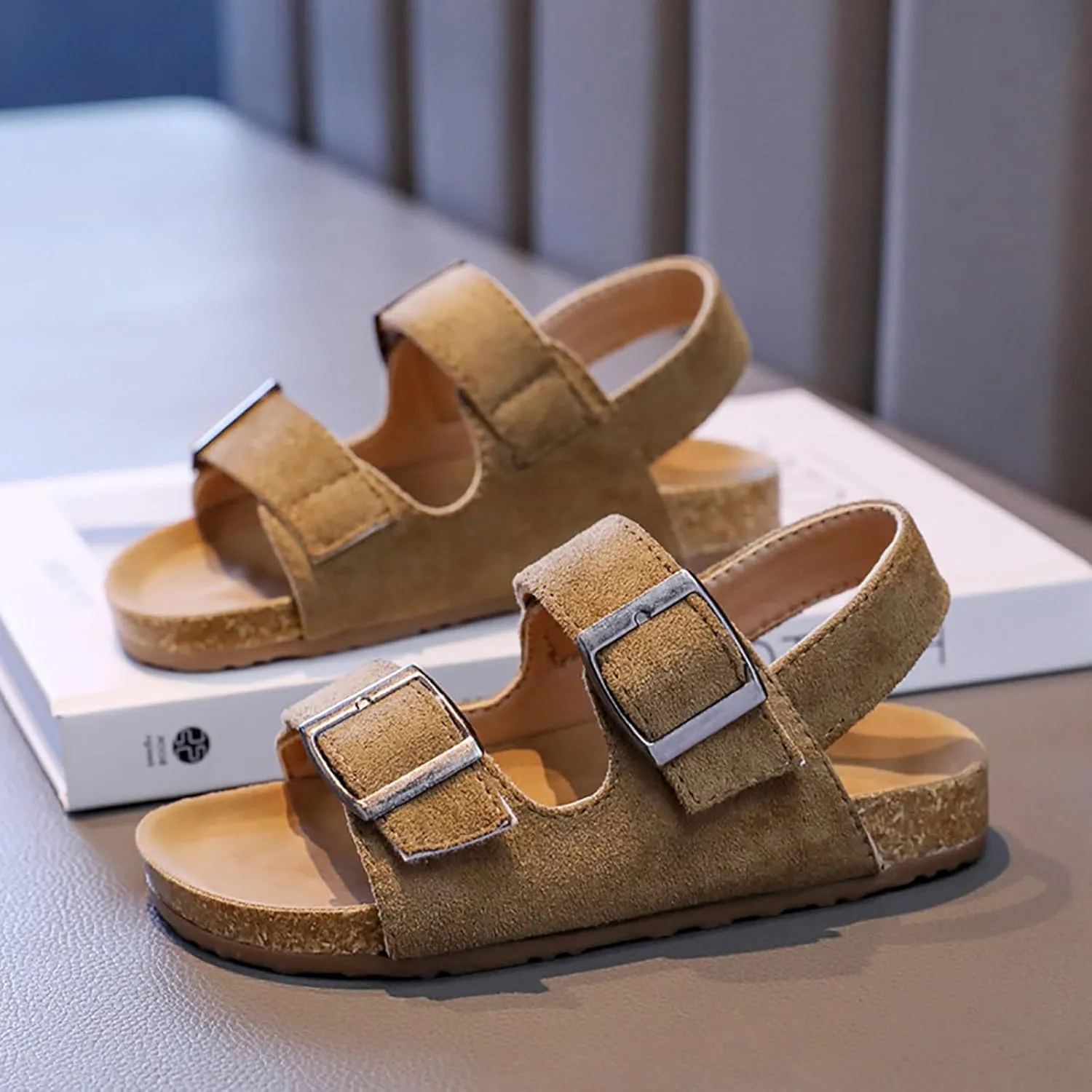 Open Toe Sandals Children Shoes Fashion Flower Thick Soled Sandals Soft Sole Comfortable Princess