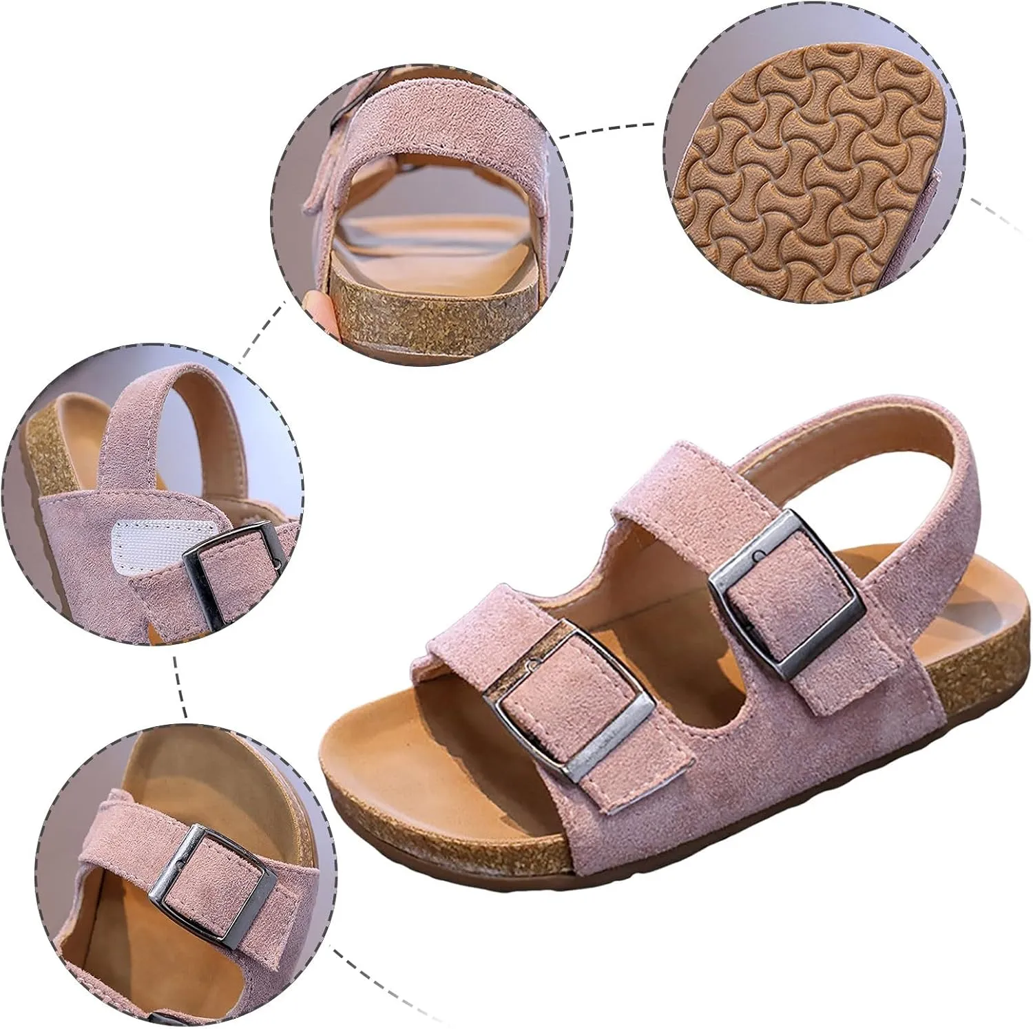 Open Toe Sandals Children Shoes Fashion Flower Thick Soled Sandals Soft Sole Comfortable Princess