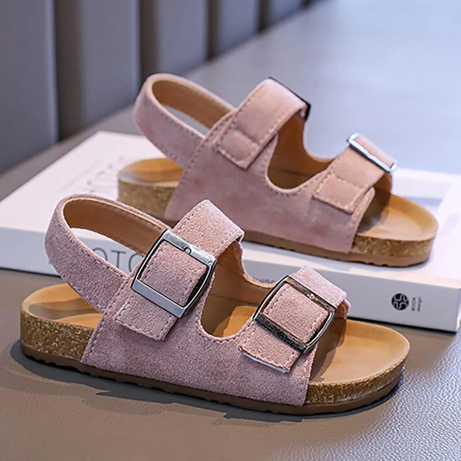 Open Toe Sandals Children Shoes Fashion Flower Thick Soled Sandals Soft Sole Comfortable Princess