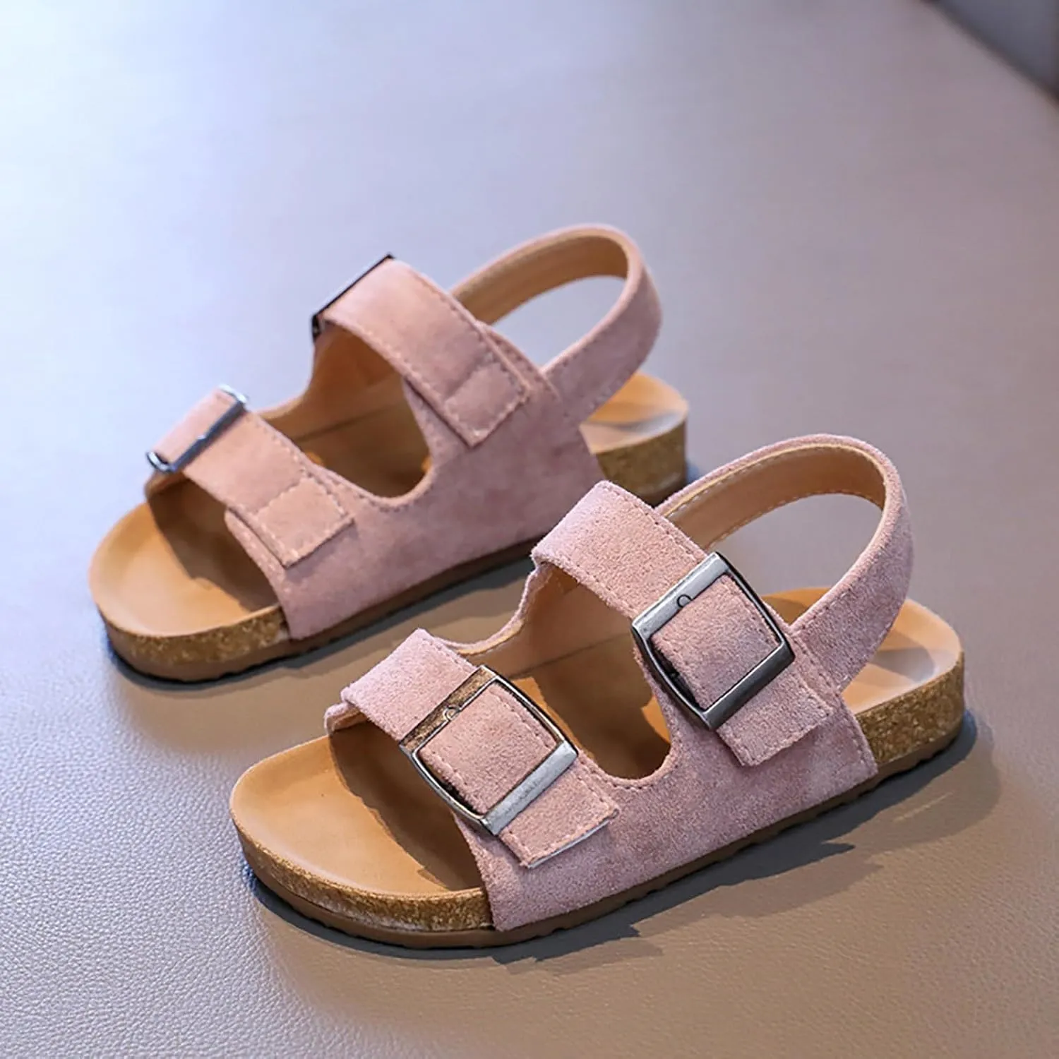 Open Toe Sandals Children Shoes Fashion Flower Thick Soled Sandals Soft Sole Comfortable Princess