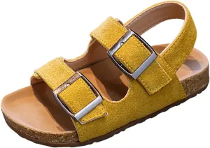 Open Toe Sandals Children Shoes Fashion Flower Thick Soled Sandals Soft Sole Comfortable Princess