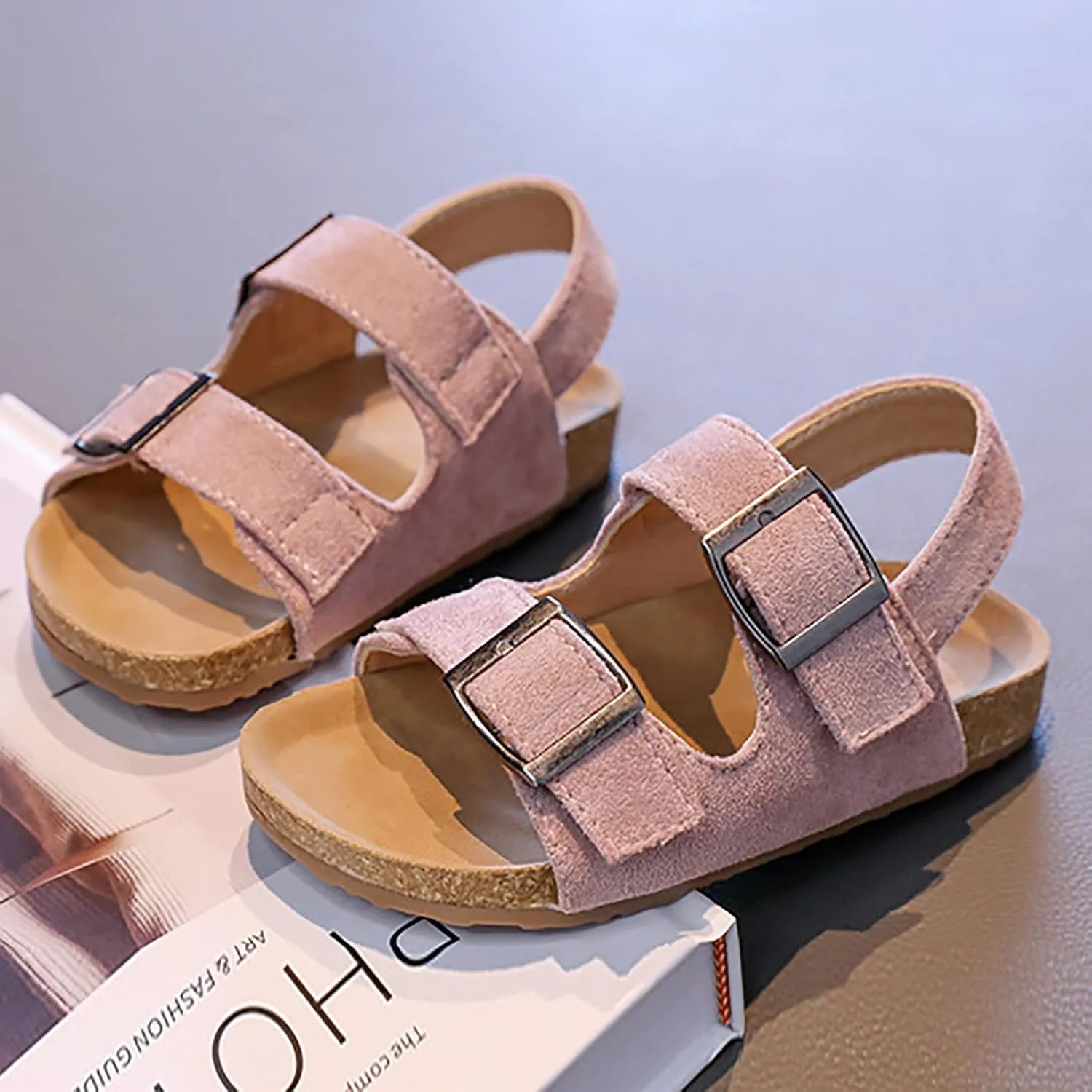 Open Toe Sandals Children Shoes Fashion Flower Thick Soled Sandals Soft Sole Comfortable Princess