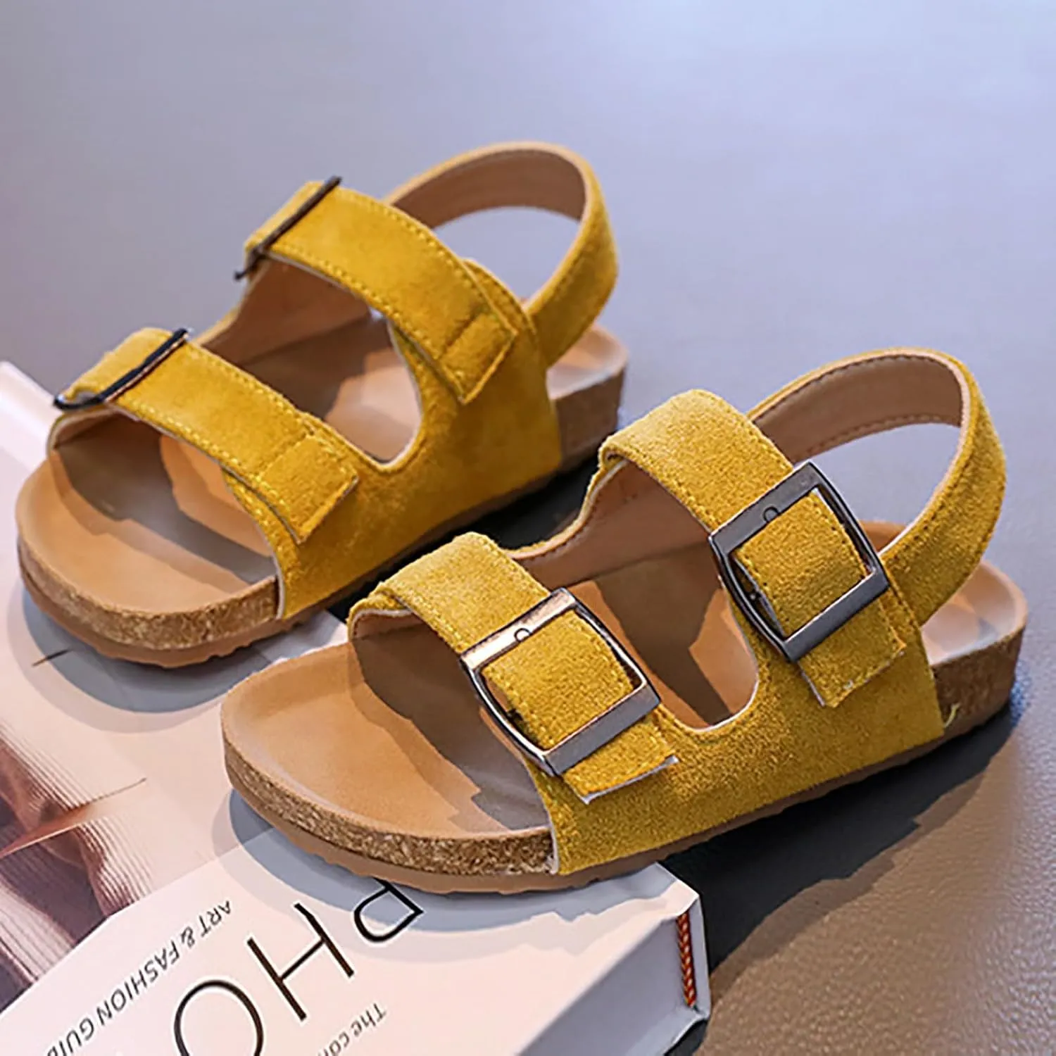 Open Toe Sandals Children Shoes Fashion Flower Thick Soled Sandals Soft Sole Comfortable Princess
