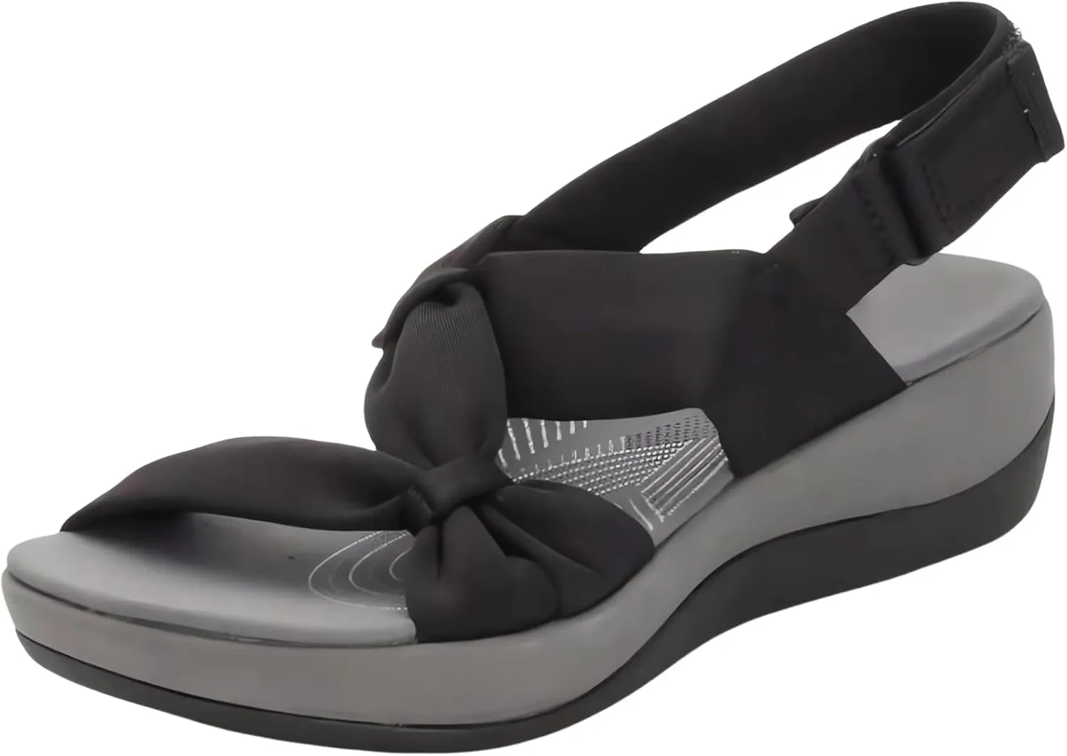 Orthopedic Arch Support Shoes Casual Comfortable Walking Flat Sandal Summer Bow Open Toe Flats Sandals Beach Vacation Cushion Shoes Wide Fit Espadrilles Slippers Cute Slip-Ins Sandals