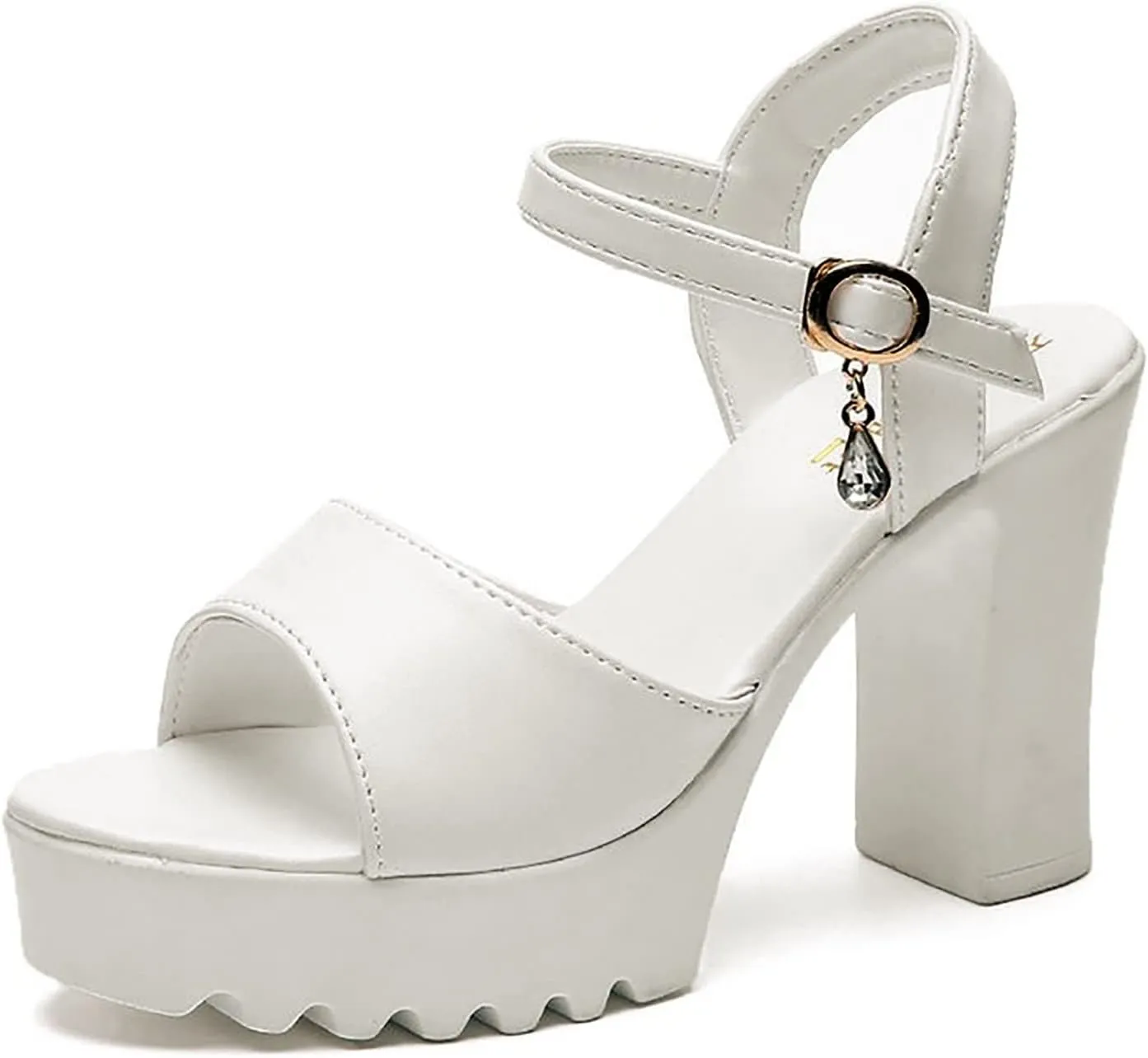 Sandals Fashion Chunky Casual Womens Breathable Lace Up Heels Shoes Women's sandals Womens High Heel Sandals Size 14