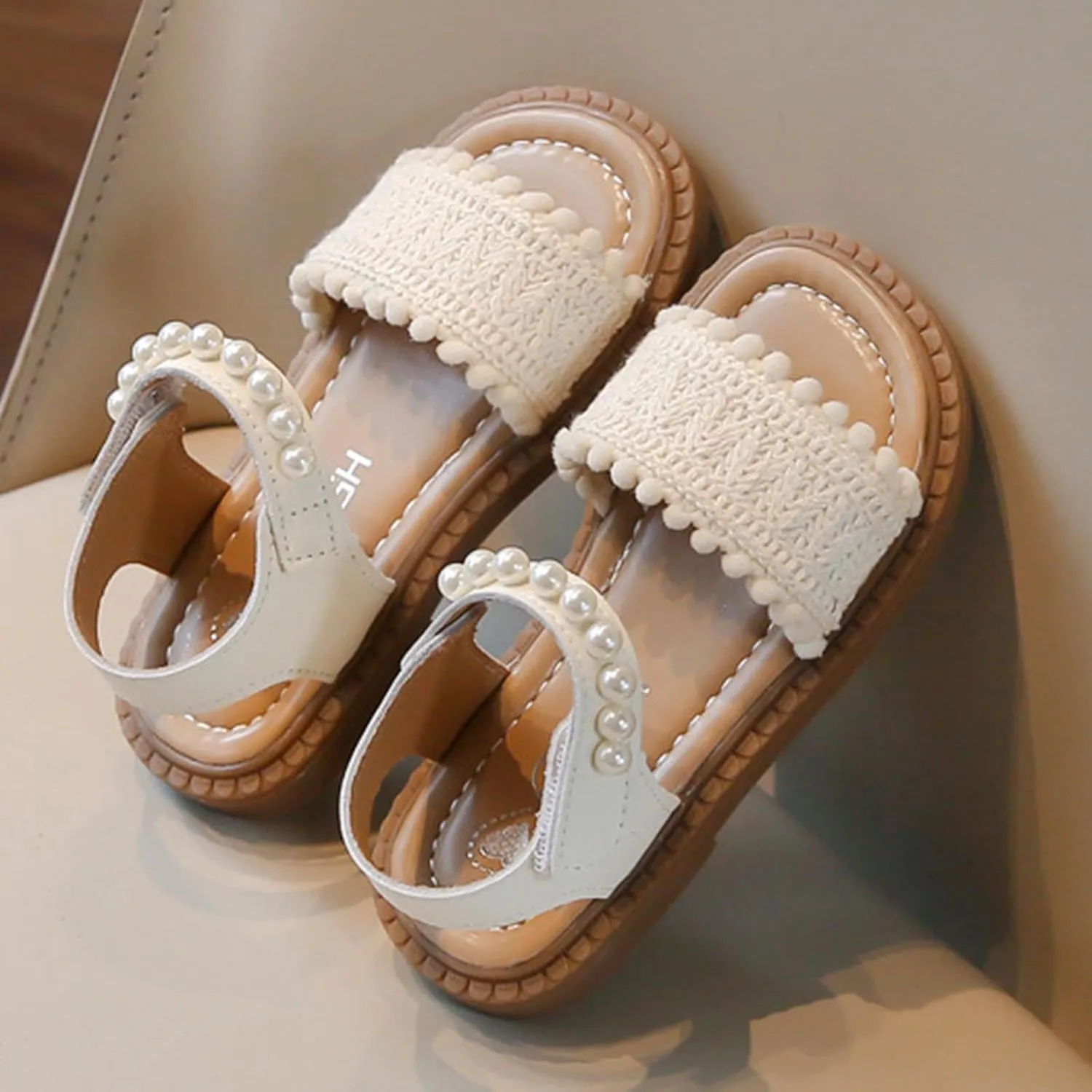 Sandals for Girls Dressy: Comfortable Flats Sandal Open Toe Ankle Strap Walking Shoes Summer Footwear