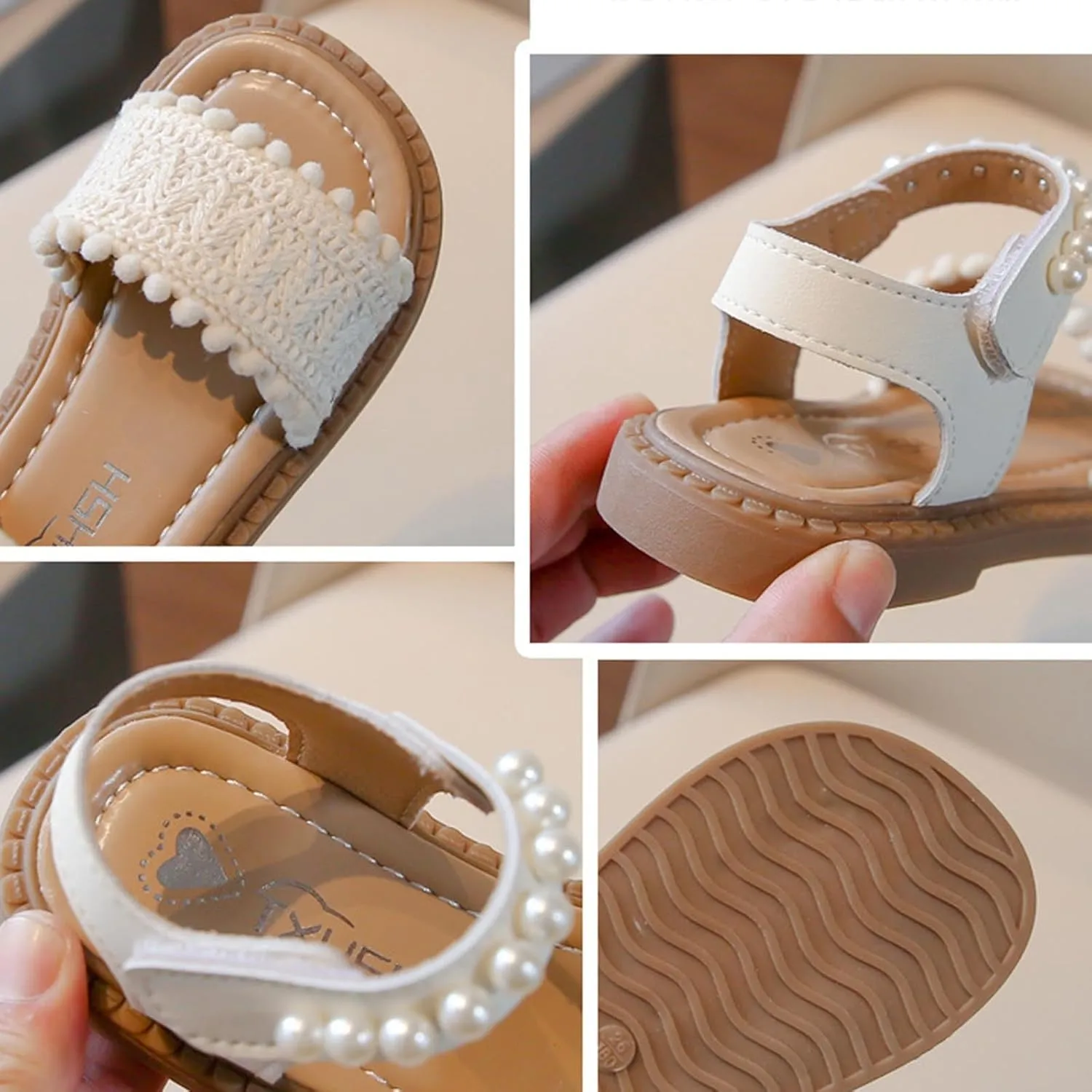 Sandals for Girls Dressy: Comfortable Flats Sandal Open Toe Ankle Strap Walking Shoes Summer Footwear