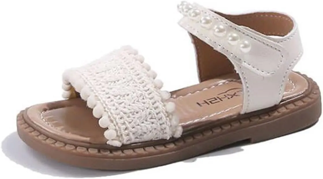 Sandals for Girls Dressy: Comfortable Flats Sandal Open Toe Ankle Strap Walking Shoes Summer Footwear