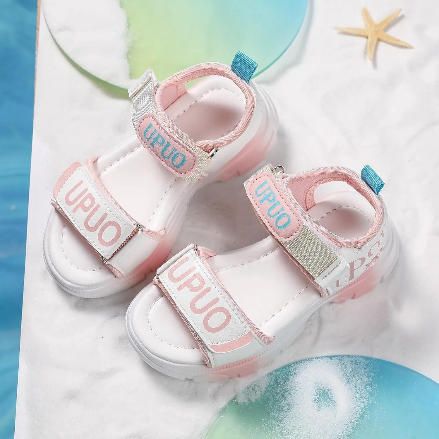 Shoes Comfortable Soft Sole Sandals Fashionable Open Toe Thick Sole Children Sandals Little Girl for Kids Girls