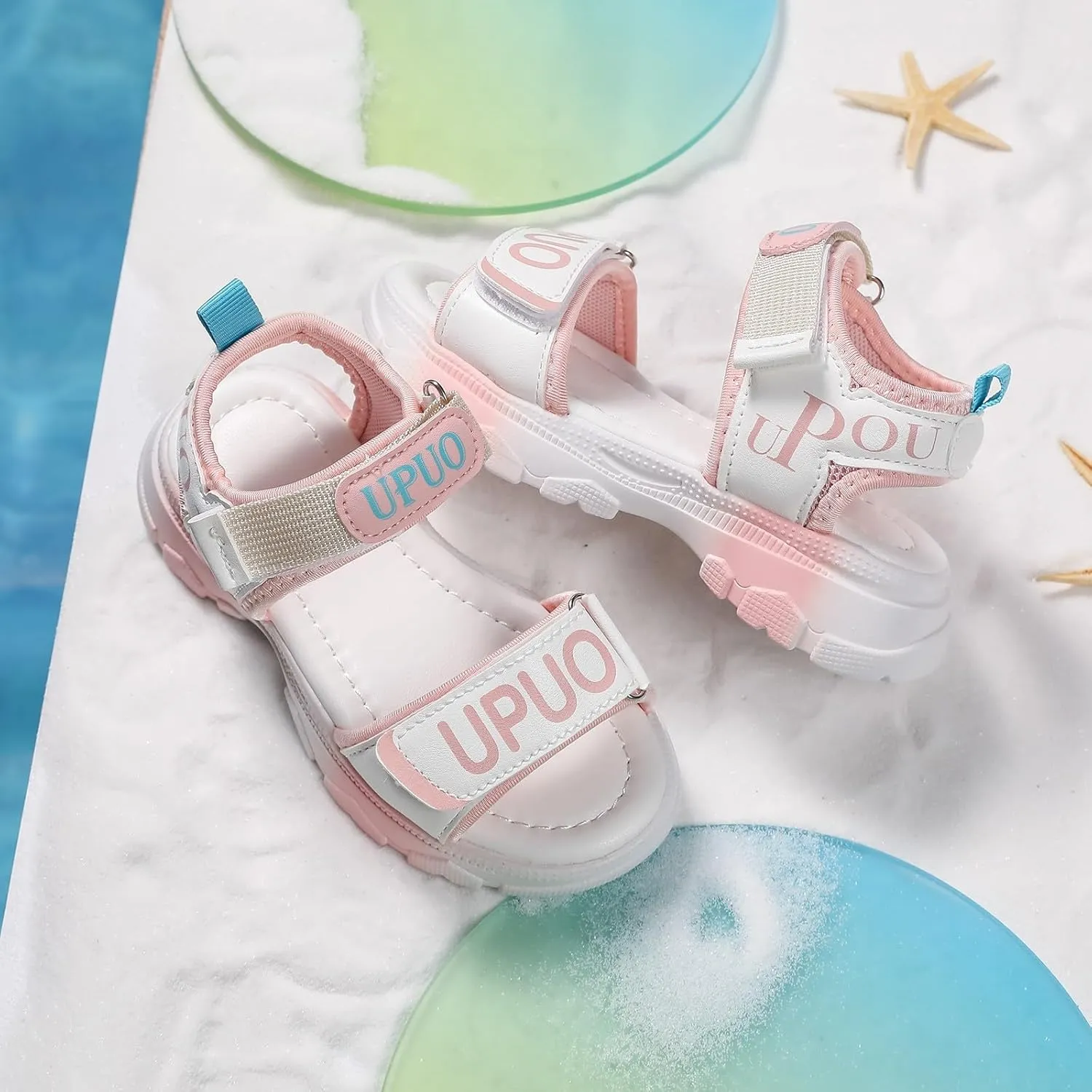 Shoes Comfortable Soft Sole Sandals Fashionable Open Toe Thick Sole Children Sandals Little Girl for Kids Girls
