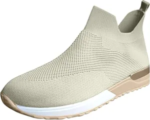 Shoes For Women Sneakers Trendy Slip On Walking Shoes Lightweight Casual Athletic Gym Comfort Fashion Tennis Running Sneakers
