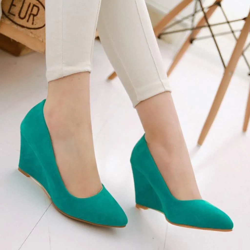 Shoes Open Toe Flower Women Business Suit Shoes Casual Comfortable Pumps Shoe Wedges Single