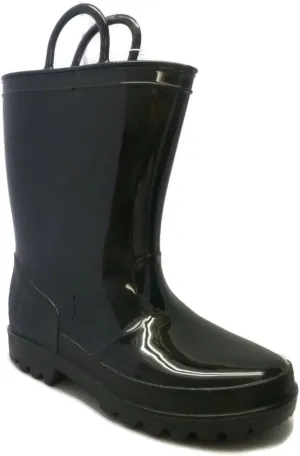 SkaDoo Black Little Kid Youth Waterproof Rain Boots  Durable, Non-Slip Wellies for Toddlers & Children 12 M US Little Kid
