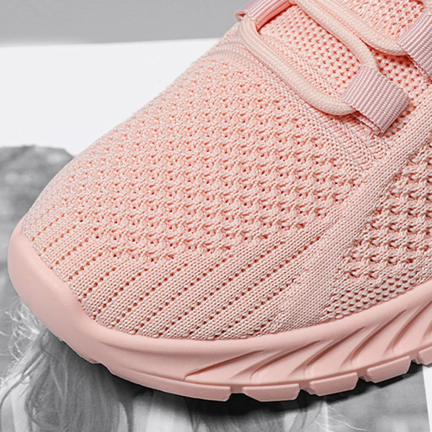 Slip on Sneakers for Women Chunky Fashion Sneakers Platform Lace-Up Comfortable Sneakers Casual Walking Shoes