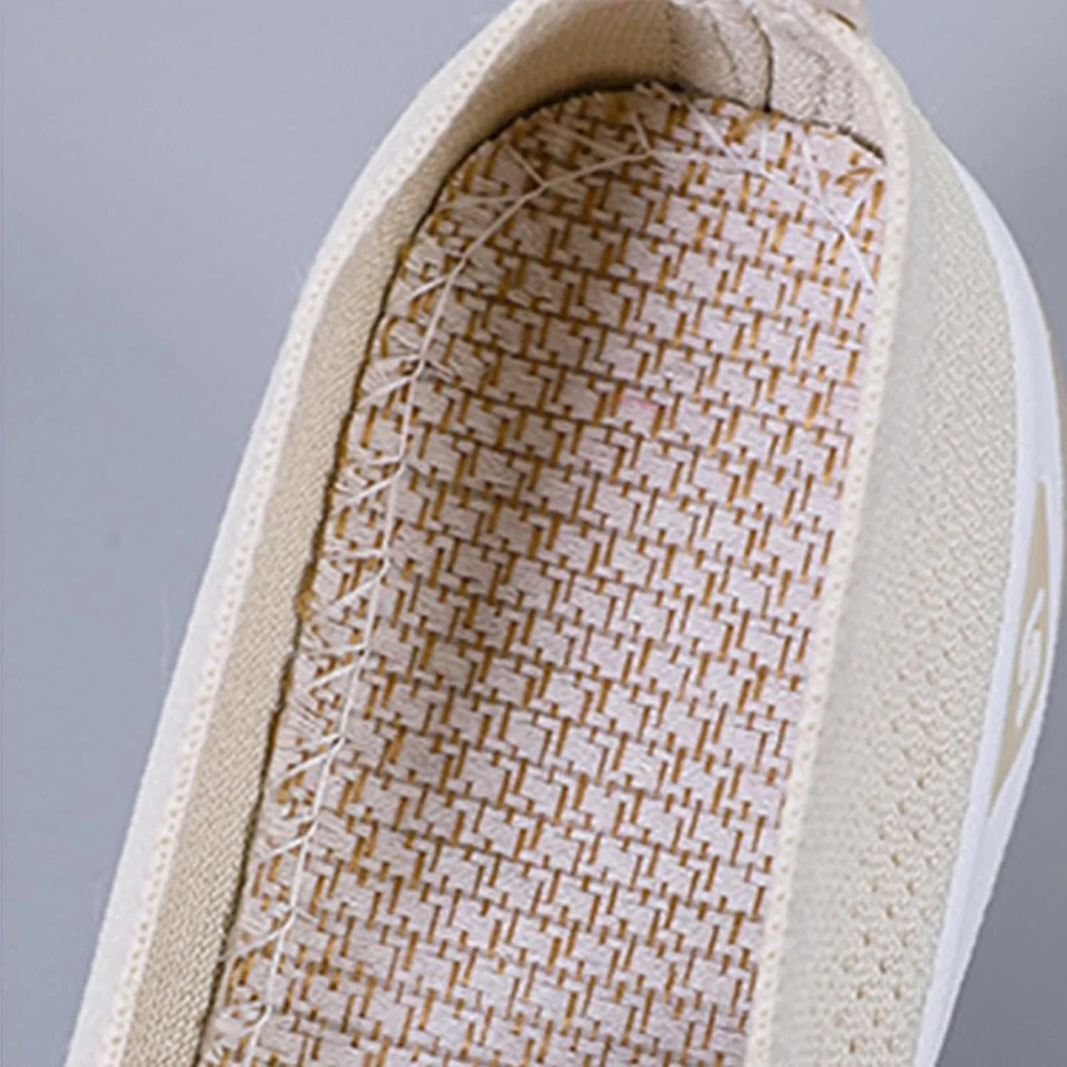 Slip On Walking Shoes for Women Woven Orthopedic Breathable Soft Shoes Casual Soft Sole Walking Shoe Comfort Non Slip Outdoor Sneakers Business Casual Work Flats