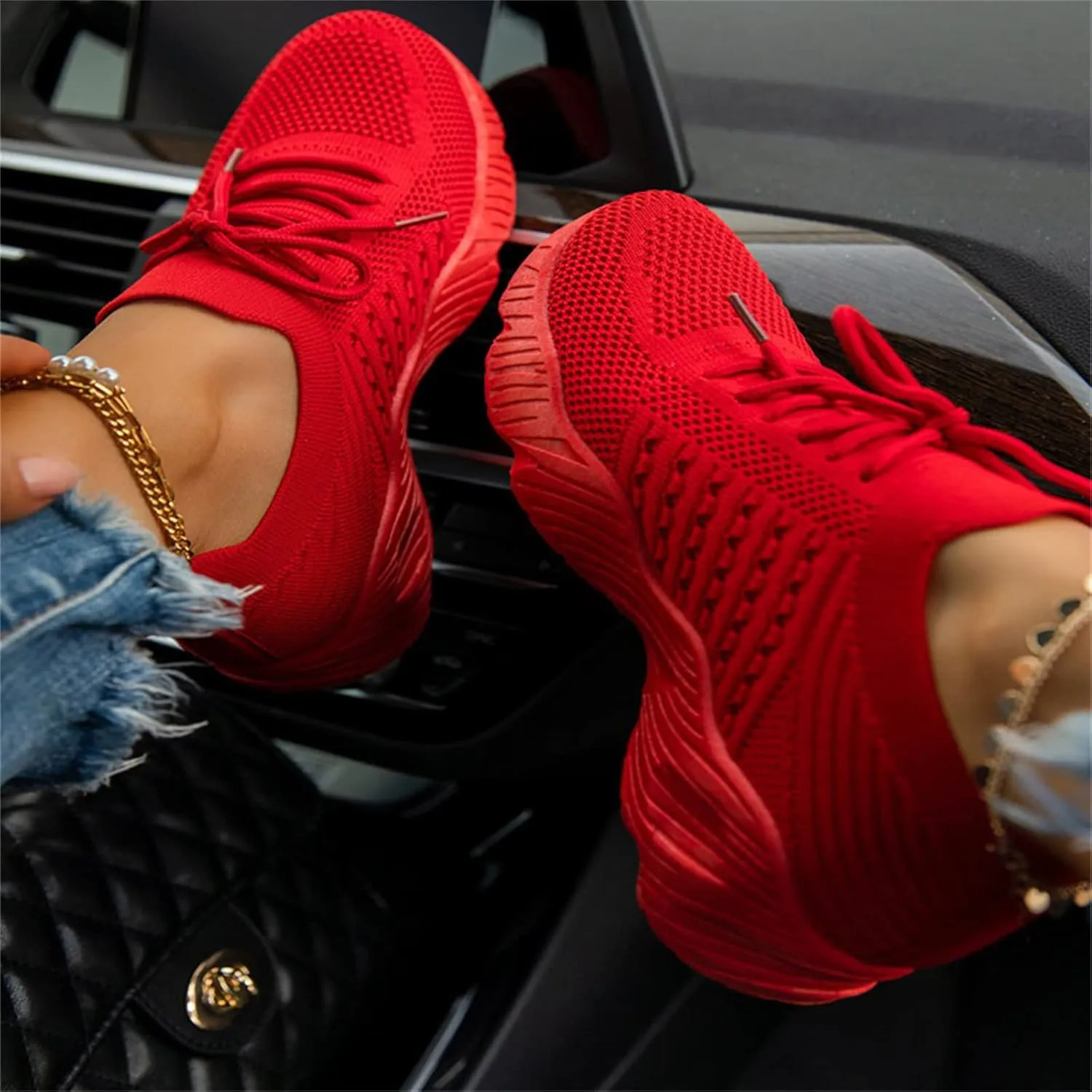 Sneakers For Women Trendy 2025 Slip On Walking Shoes Casual Athletic Gym Comfort Fashion Tennis Running Sneakers 2025