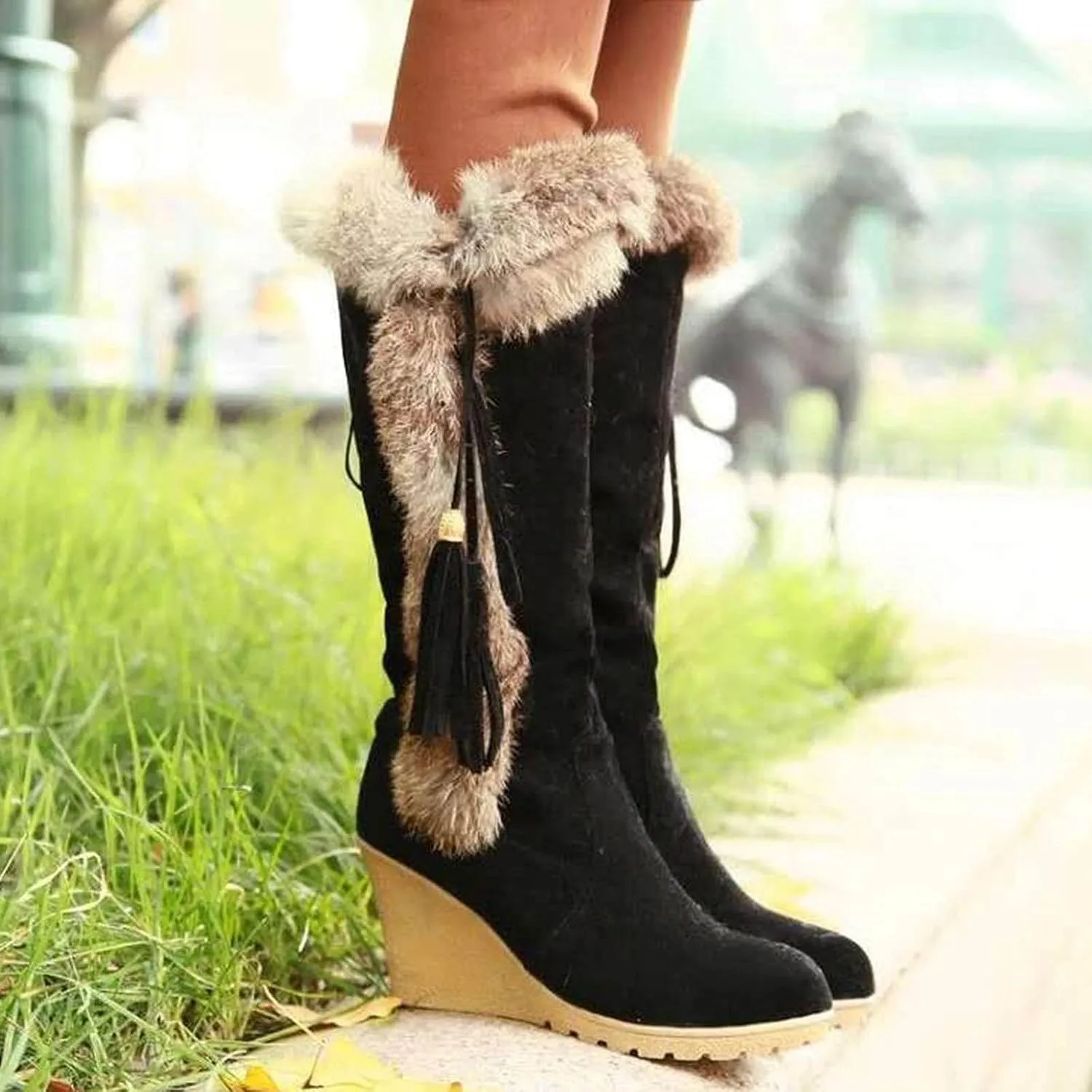 Snow Boots for Women 2023 Trendy Winter Boots for Women Waterproof Snow Size 10 Womens Size 10 1/2 Wide Winter Boots Outdoor Slippers Boots for Women Waterproof Winter Boot for Women Lightweight