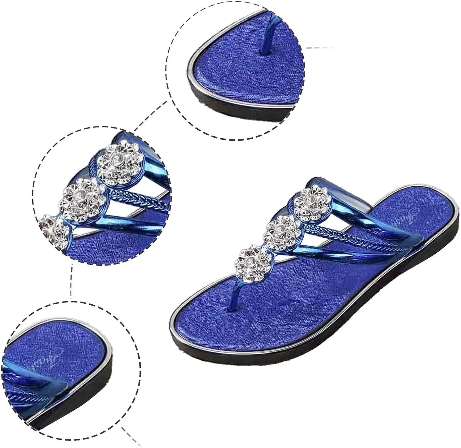 Stylish Women's Slippers for Relaxation Beach Outdoor Casual Use Thong Design Summer Flat Sandals Comfortable and