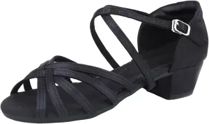 Summer Dress Shoes for Girls Girls Sandals Comfortable Soft Sole Small Thick Heel Children Dance Shoes Fashionable Soft Sole Princess Dance Comfortable Sandal with Adjustable Back Strap