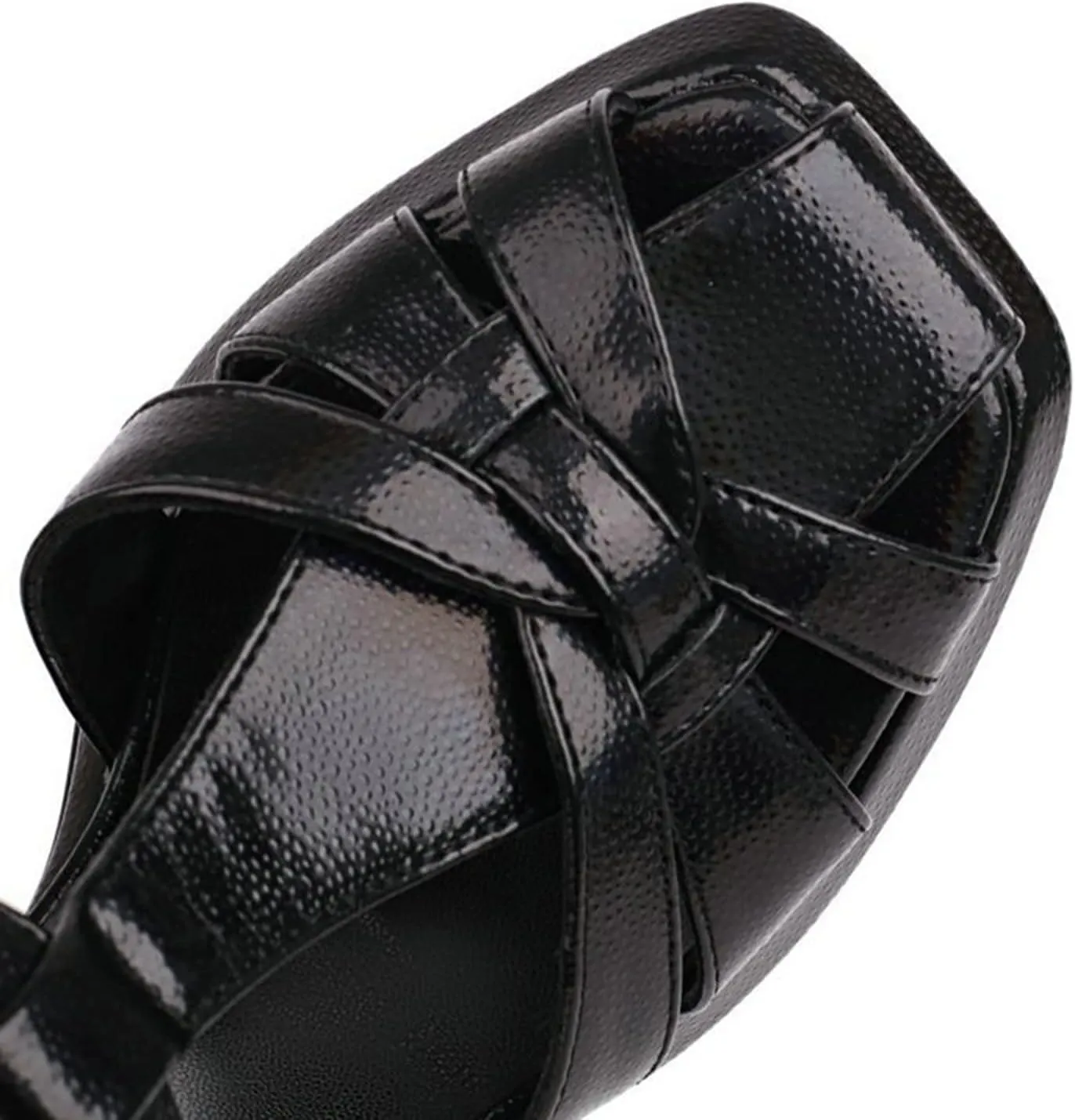 TNXZ Girl 's Platform High Heels Sandals Square Closed Toe Strappy Pumps Dress Party Summer Shoes for Daughters Prom