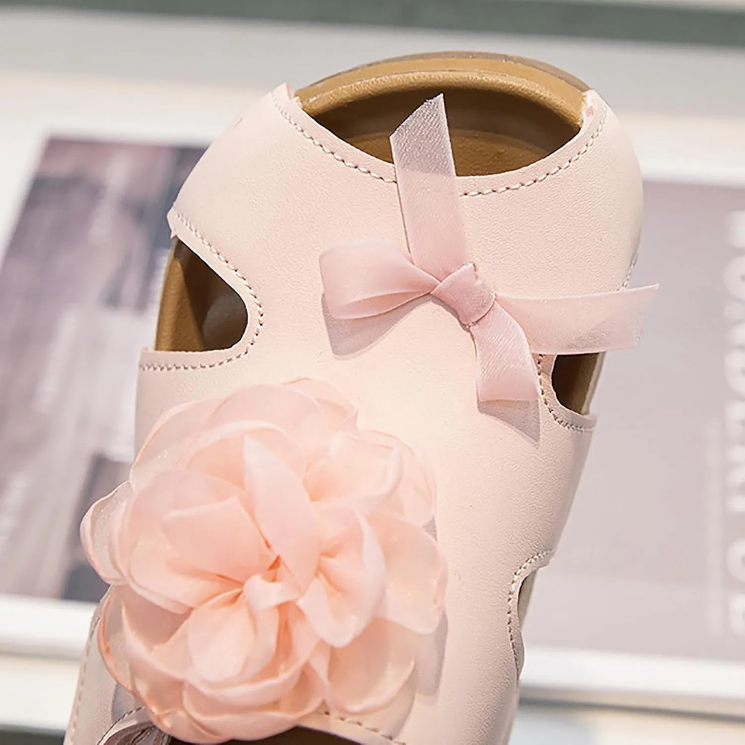 Toddler Girl Sandals Girls Shoes Comfortable Soft Sole Sandals Fashionable Flower Open Toe Beach