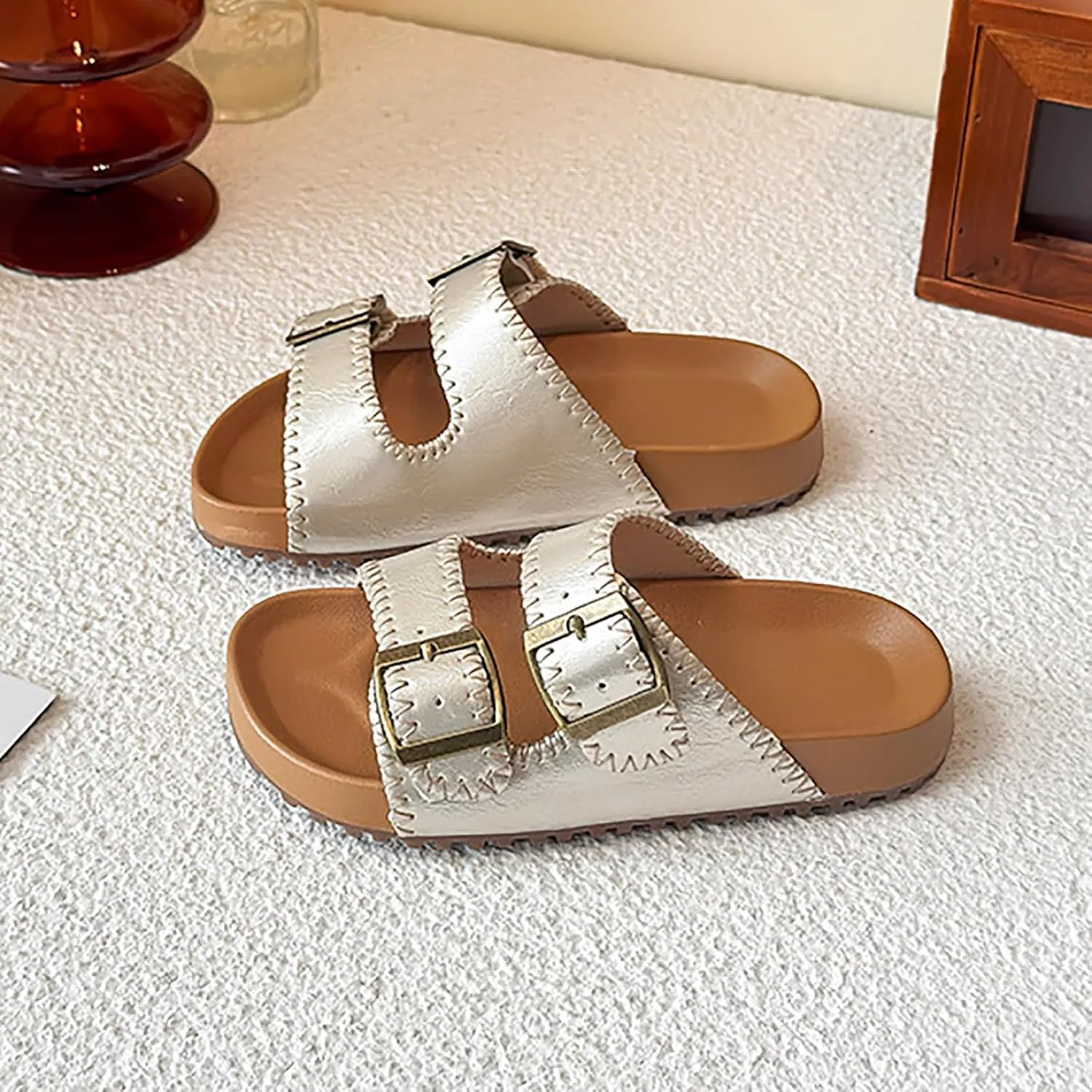 Toddler Slippers Girls Shoes Comfortable Soft Sole One Foot Wear Slippers Fashionable Thick Sole Casual