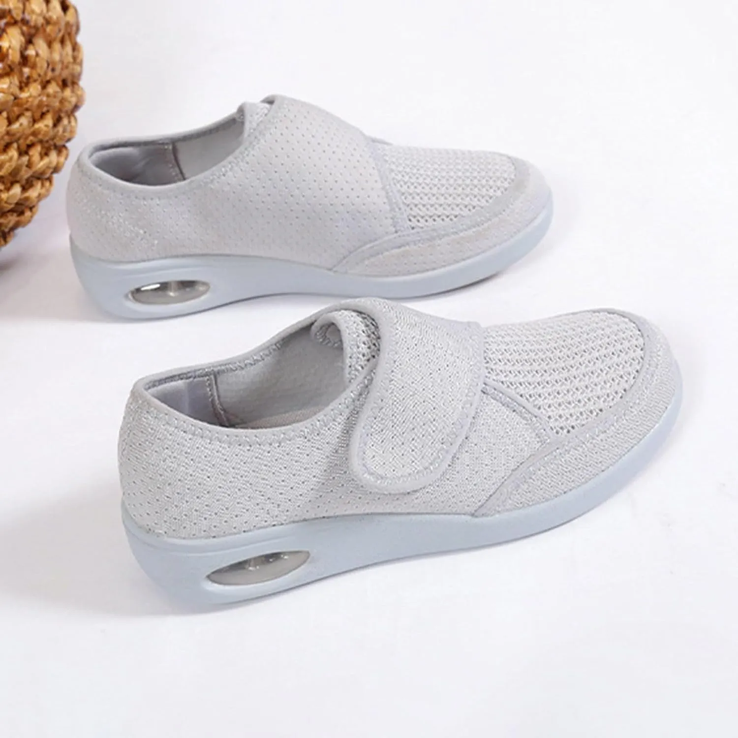 Unisex Adjustable Laceless Easy On and Off Soft Breathable Espadrilles Sketches Casual Shoes for Women, 6.5
