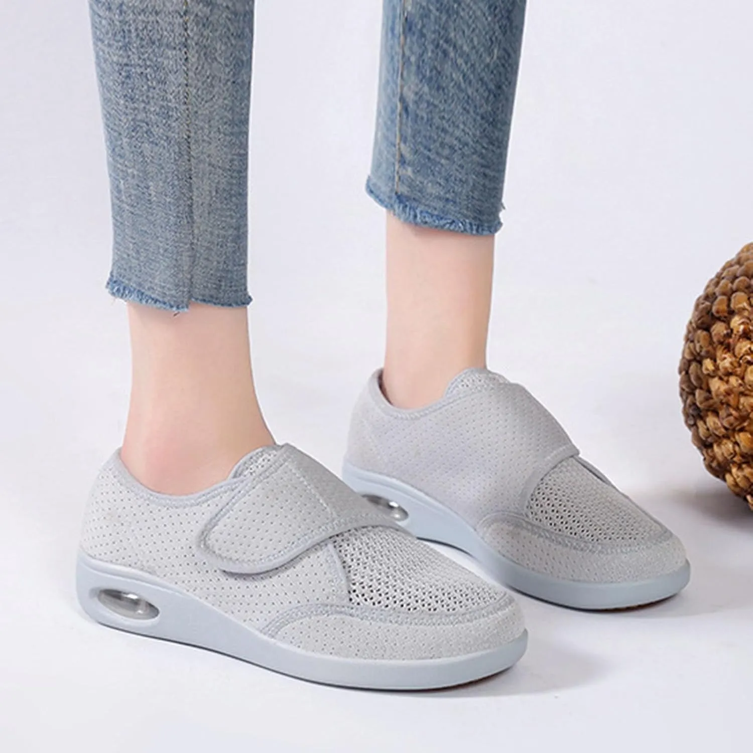 Unisex Adjustable Laceless Easy On and Off Soft Breathable Espadrilles Sketches Casual Shoes for Women, 6.5