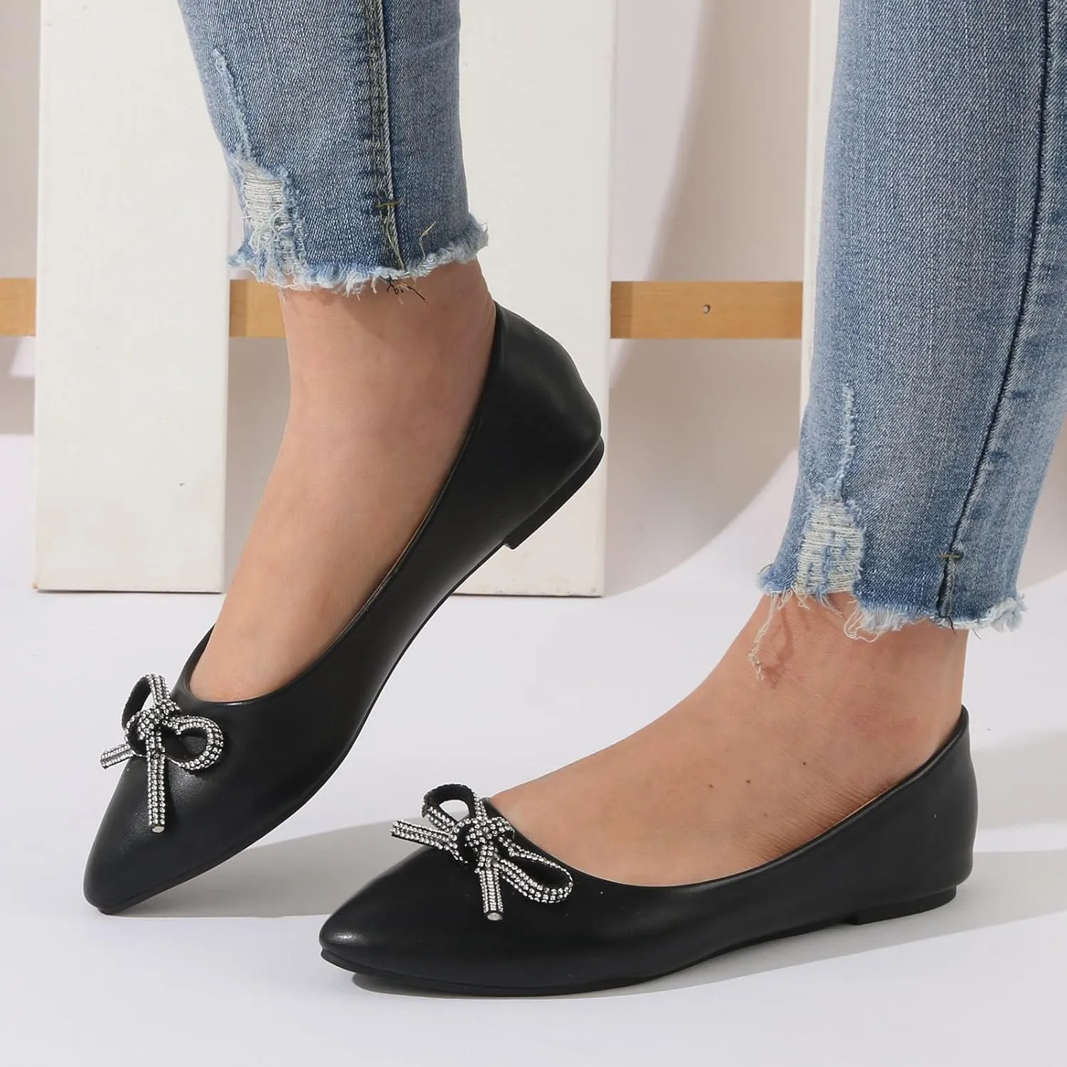 Women Shoes Fashionable Flat Sole Single Shoes Fly Woven Shoes Thickened Soft Sole Casual Flat Shoes Dress Flat Women
