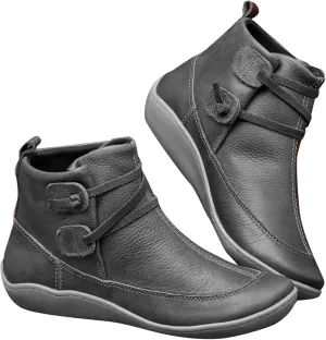 Women's Ankle Boots & Booties Wide Ankle Booties for Women Short Boots for Women Low Heel Hiking Boot Laces Men Cozy Warm Lightweight Slip on Pointed Toe Leather Casual