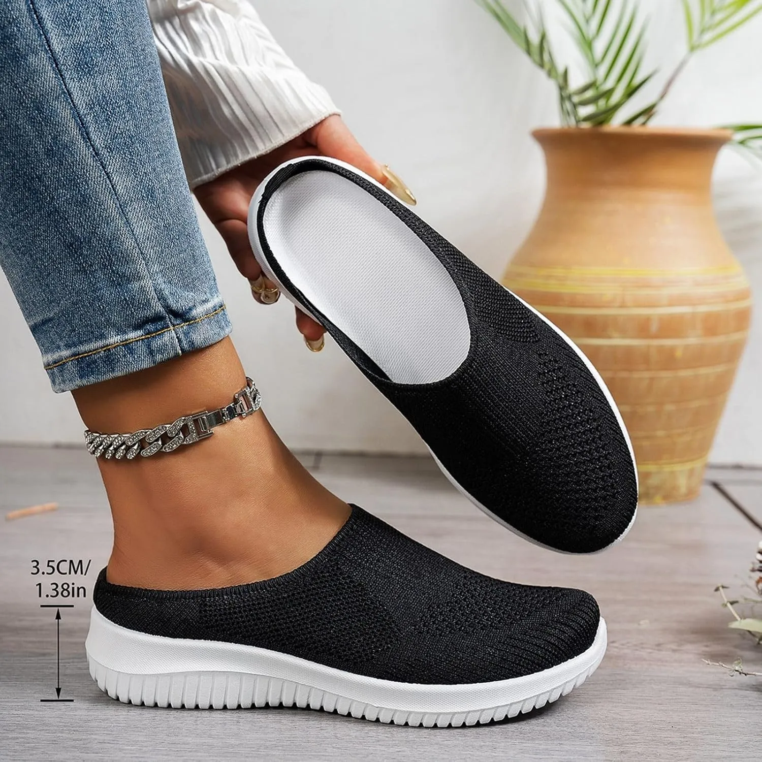 Women's Casual Shoes Everyday Wear Comfortable Soft Sole Slide Sandals with Open Toe Design Home Wear Slippers