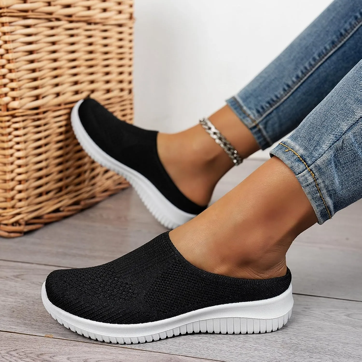 Women's Casual Shoes Everyday Wear Comfortable Soft Sole Slide Sandals with Open Toe Design Home Wear Slippers