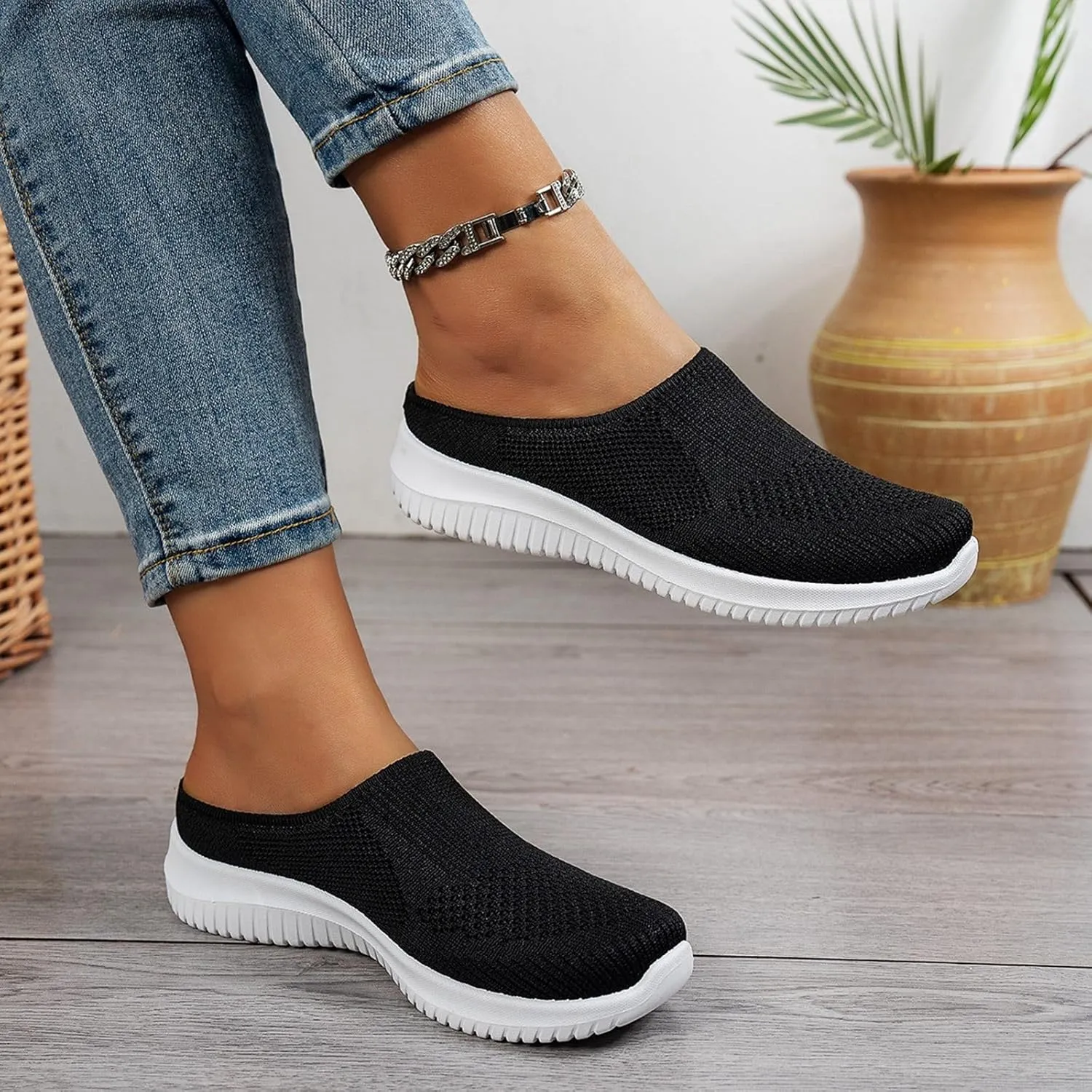 Women's Casual Shoes Everyday Wear Comfortable Soft Sole Slide Sandals with Open Toe Design Home Wear Slippers