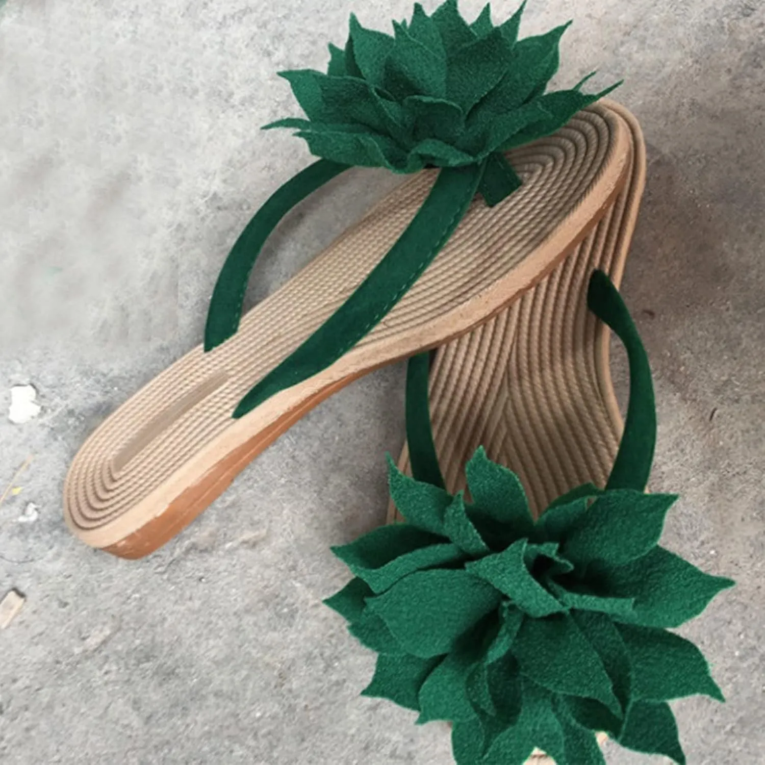 Womens Comfortable Flat Sandals Summer Slides Leather Slip On Open Toe Dressy Beach Adjustable Buckle Memory Foam Arch Support